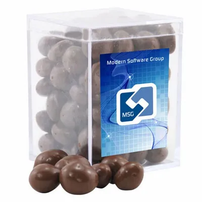 Acrylic Box with Choc Covered Peanuts - Small - Custom Cups Now