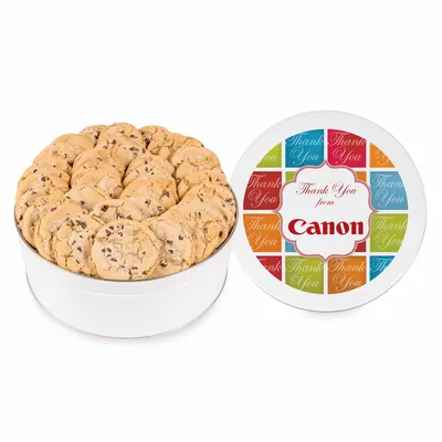 Fresh Beginnings Chocolate Chip Cookie Tin (Large) - Custom Cups Now