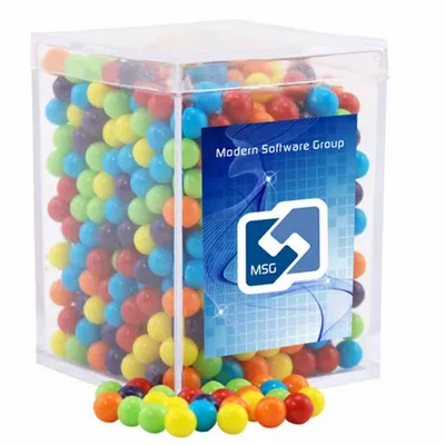 Acrylic Box with Mini Jawbreakers - Small - Custom Cups Now