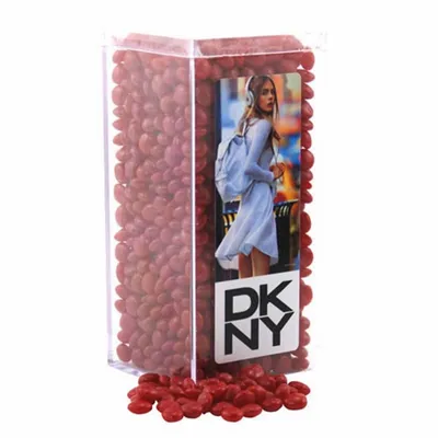 Acrylic Box with Red Hots - Medium - Custom Cups Now