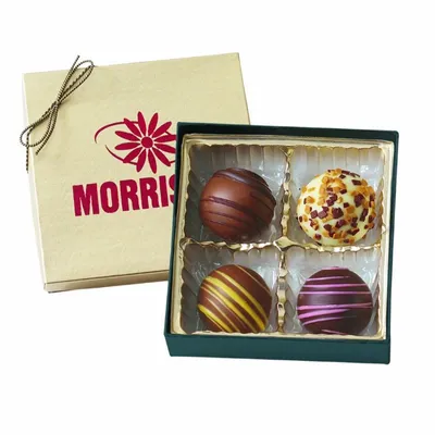 Truffle Gift Box with 4 Truffles - Custom Cups Now