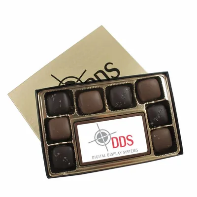 8 Piece Sea Salt Caramels with Digital Printed Centerpiece - Custom Cups Now