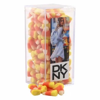 Acrylic Box with Candy Corn - Medium - Custom Cups Now