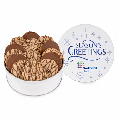 Fresh Beginnings Dreamy Drizzle Chocolate Chip Cookie Tin - Custom Cups Now