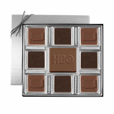 Custom Chocolate Squares Gift Box (6 oz.) - Custom Cups Now