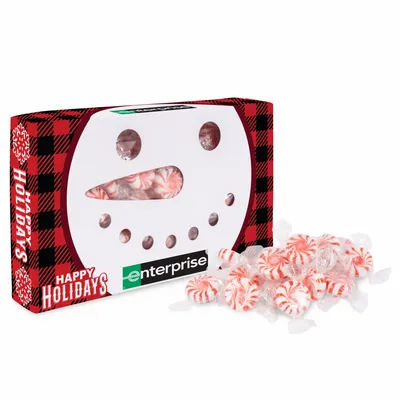 Snowman Die Cut Box with Starlight Mints - Custom Cups Now