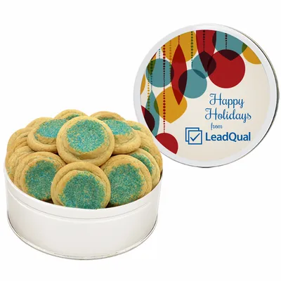 Fresh Beginnings Gourmet Sugar Cookie Tin - Custom Cups Now
