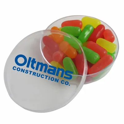 Small Round Acrylic with Mike & Ike's - Custom Cups Now