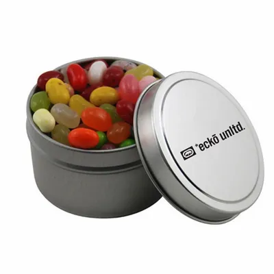 Round Tin with Jelly Bellies - SBF3100 - Custom Cups Now