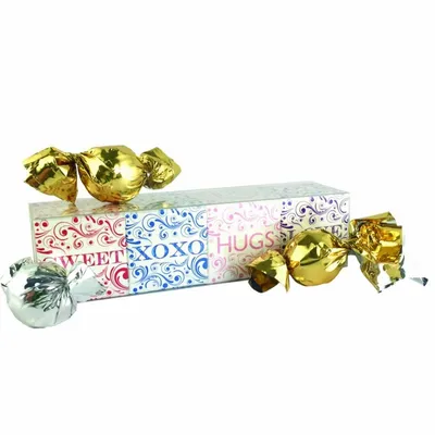 4 Cube Acetate Gift Box with Truffles - Custom Cups Now
