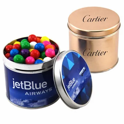 Round Tin with Gumballs - SBF4100 - Custom Cups Now