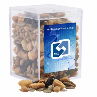 Acrylic Box with Trail Mix - Small - Custom Cups Now