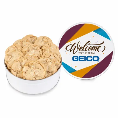 Fresh Beginnings Macadamia Nut Cookie Tin - Custom Cups Now