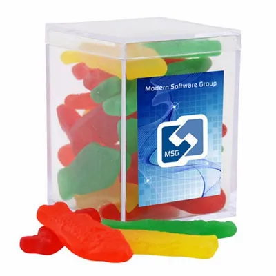 Acrylic Box with Swedish Fish - Small - Custom Cups Now