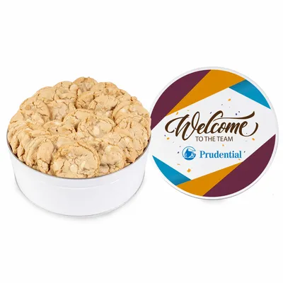Fresh Beginnings Macadamia Nut Cookie Tin (Large) - Custom Cups Now