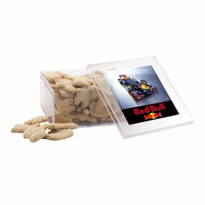 Acrylic Box with Animal Crackers - Large - Custom Cups Now