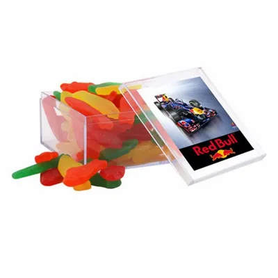 Acrylic Box with Swedish Fish - Large - Custom Cups Now