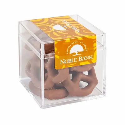 Sweet Boxes with Milk Chocolate Pretzels - Custom Cups Now