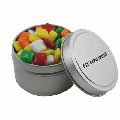 Round Tin with Mini Chicklets - SBF3100 - Custom Cups Now