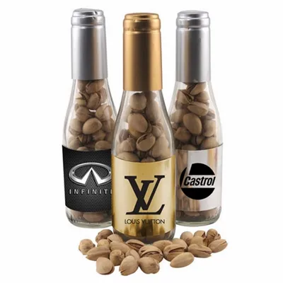 Champagne Bottle w/ Pistachios 8" - Custom Cups Now
