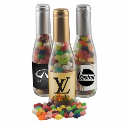 Champagne Bottle w/Jelly Bellies 8" - Custom Cups Now
