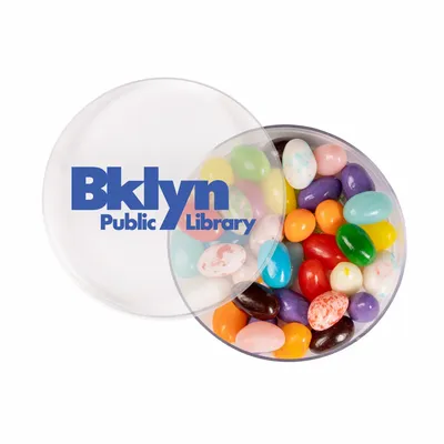 Small Round Acrylic with Gourmet Jelly Beans - Custom Cups Now