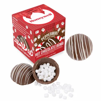 Hot Cocoa Bomb - Peppermint Flavor - Custom Cups Now