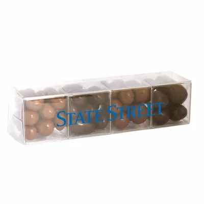 4 Cube Acetate Gift Box with Chocolate Covered Treats - Custom Cups Now