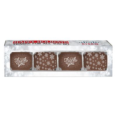 Thank You Snowflakes Chocolate Slider Box