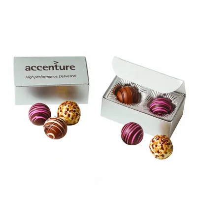 Truffle Gift Box with 2 Truffles - Custom Cups Now