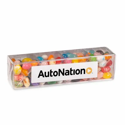 4 Cube Acetate Gift Box with Gourmet Jelly Beans - Custom Cups Now