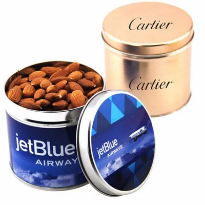 Round Tin with Almonds 3" - Custom Cups Now
