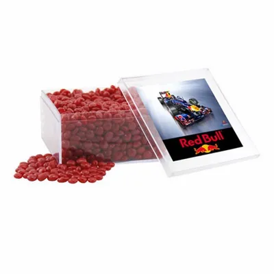 Acrylic Box with Red Hots - Large - Custom Cups Now