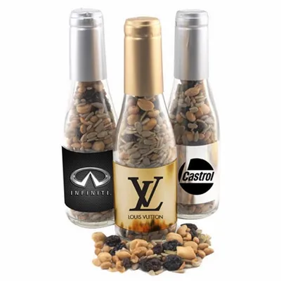 Champagne Bottle with Trail Mix 8" - Custom Cups Now