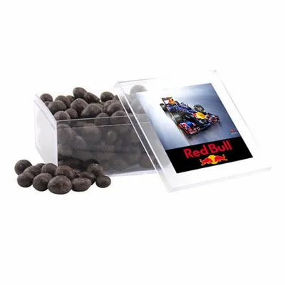Acrylic Box with Choc Espresso Beans - Large - Custom Cups Now