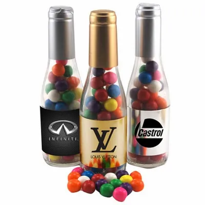 Champagne Bottle with Gumballs 8" - Custom Cups Now