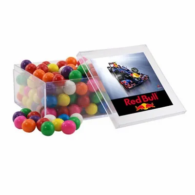 Acrylic Box with Gumballs - Large - Custom Cups Now