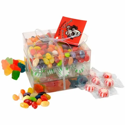 3 Way Candy Stack Acetate Tower - TRB802 - Custom Cups Now