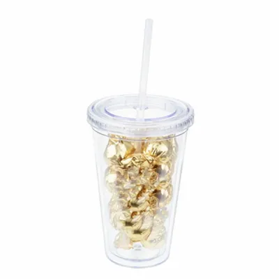 16oz. Tumbler - Twist-Wrapped Truffles - Custom Cups Now