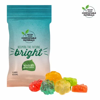 1oz ECO-Digibag, Compostable & Full Color, Gummy Blooms - Custom Cups Now