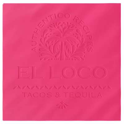 Custom Debossed Dinner Napkin - Custom Cups Now