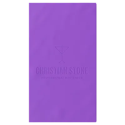 Custom Debossed Guest Towel Napkin - Custom Cups Now