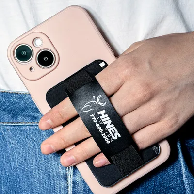 Leather Phone Wallet with Hand Grip - Custom Cups Now