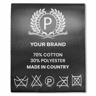 Printed Care Labels - Custom Cups Now