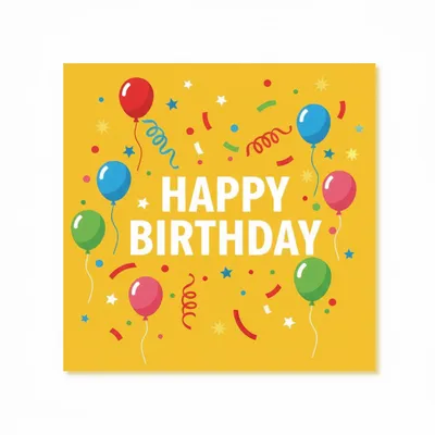 Happy Birthday Napkins - Custom Cups Now