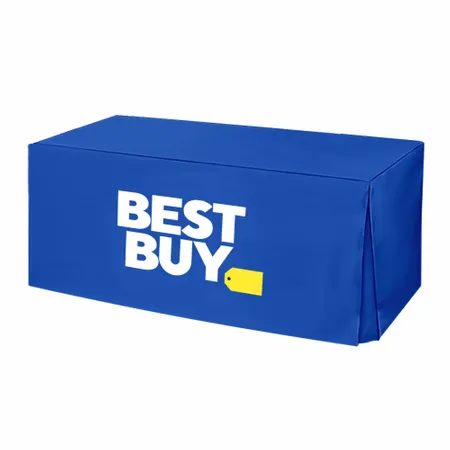 Pleated Corner Table Covers - Custom Cups Now