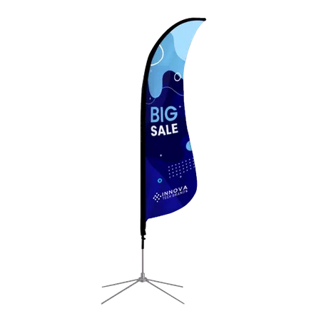 Shark Fin Flag - Custom Cups Now