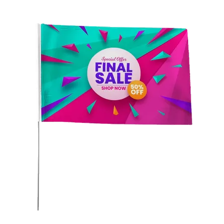 Hand Flag - Custom Cups Now