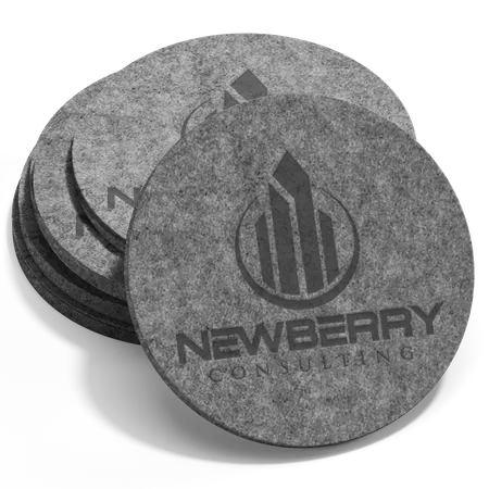 Absorbent Felt Coaster - Custom Cups Now