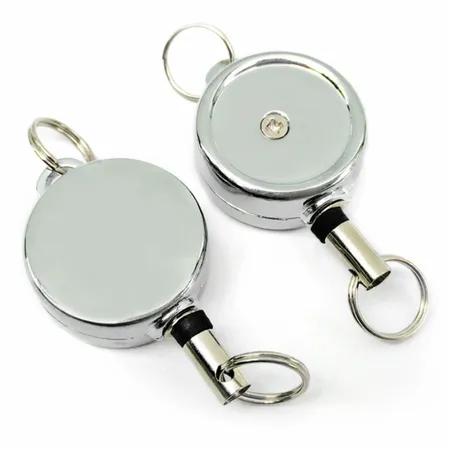 Silver Reel Keychain Silver Reel Keychain - Custom Cups Now